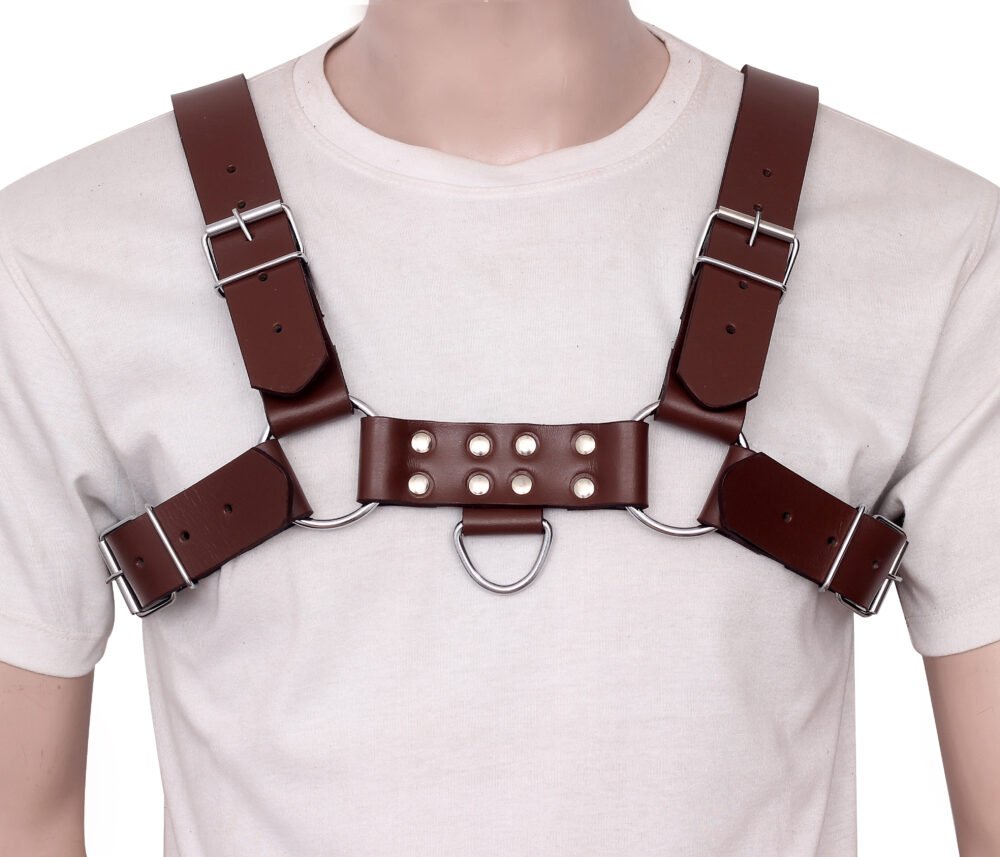 Leather Bondage Harness for Men