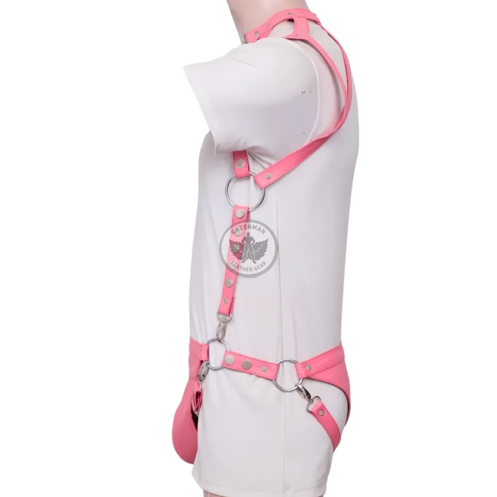 Jockstrap with Harness, Gay Jockstrap Harness, Leather Harness With Jockstrap, BDSM Harness for Men, Genuine Leather Cock Ring Harness For Men, Gay Leather Chest Harness, leather harness, men wearing harness on chest, leather harness for men, leather bondage harness
