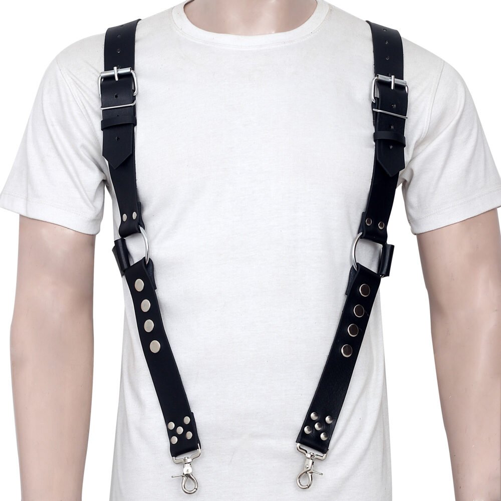 Fully Adjustable Leather Bondage Harness