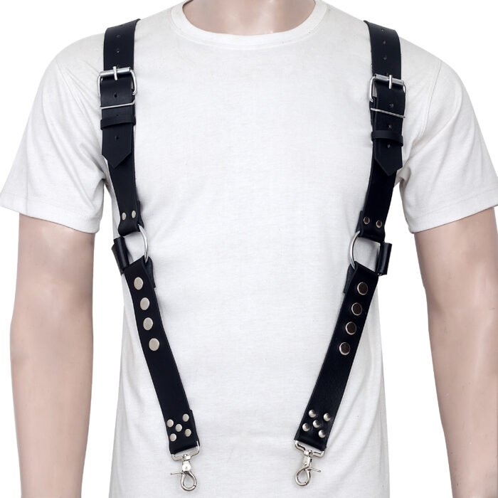 Fully Adjustable Leather Bondage Harness