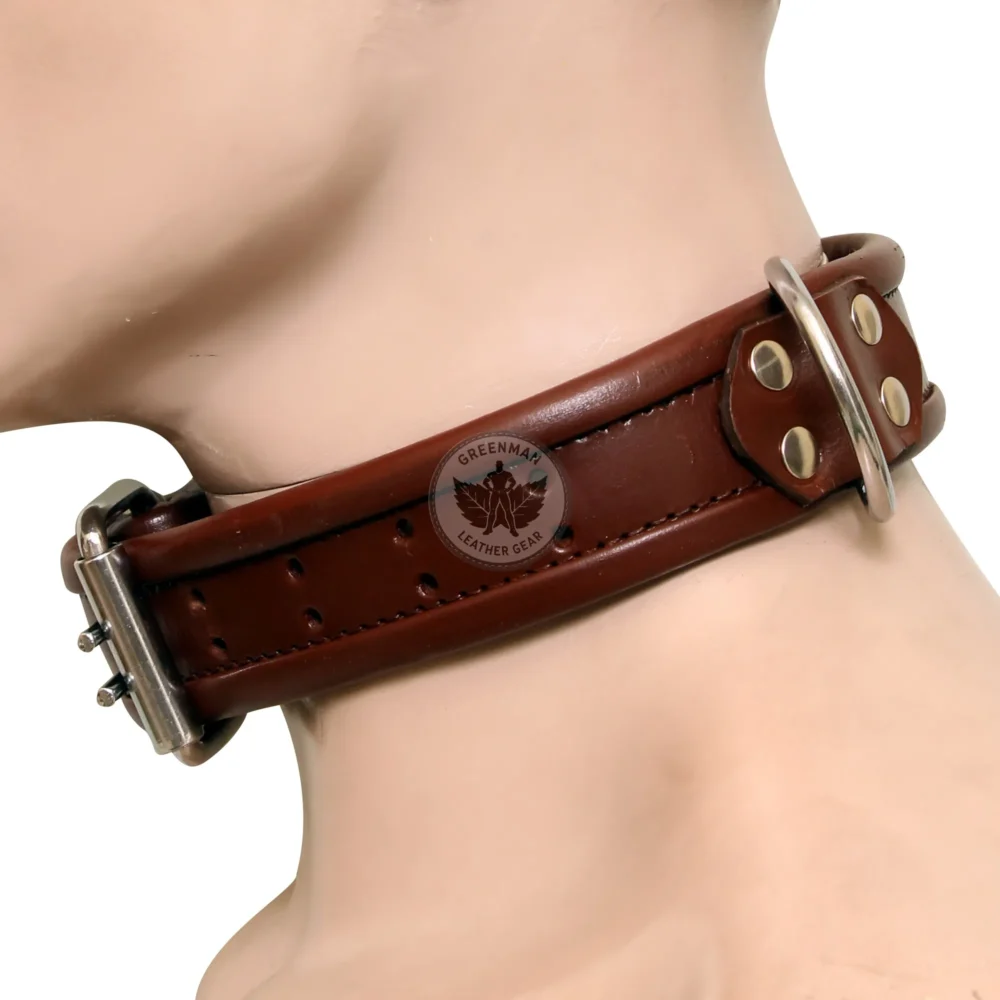 Soft Leather Posture Collar, Leather Posture Collar for Bondage, Leather BDSM collar, Leather Bondage Collar, Leather Posture Collar