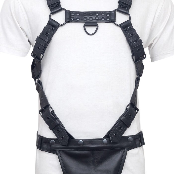 Mens Leather Harness with Jockstrap
