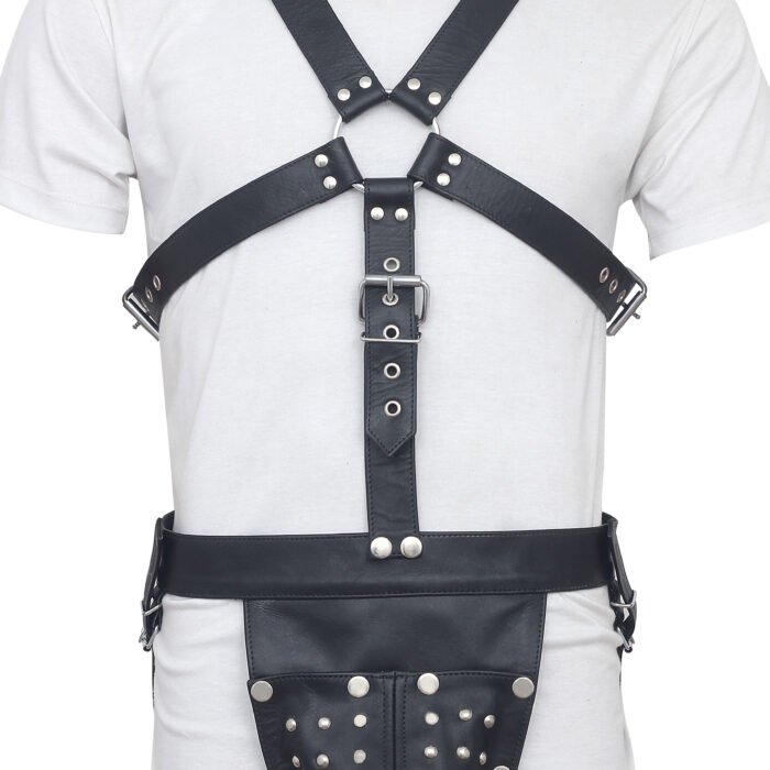 Full Body Gay Leather Harness with Jockstrap