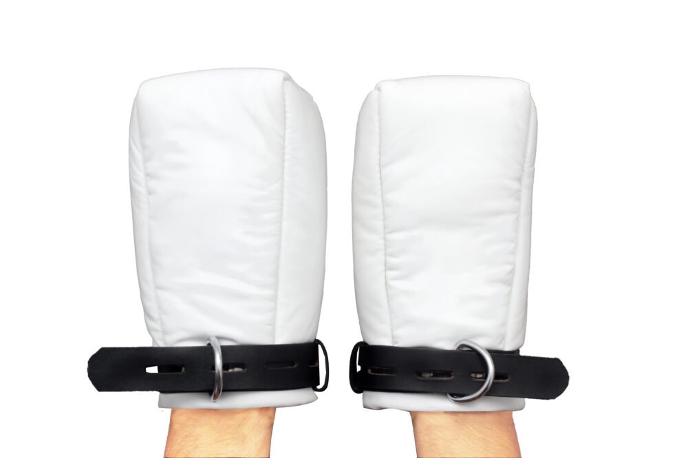 Soft Leather Fist Restraints | Lockable Bondage Mittens