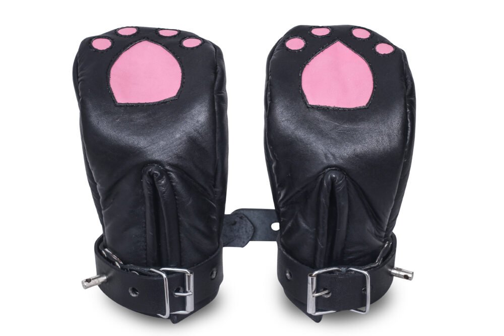 Premium Leather Bondage Mitts