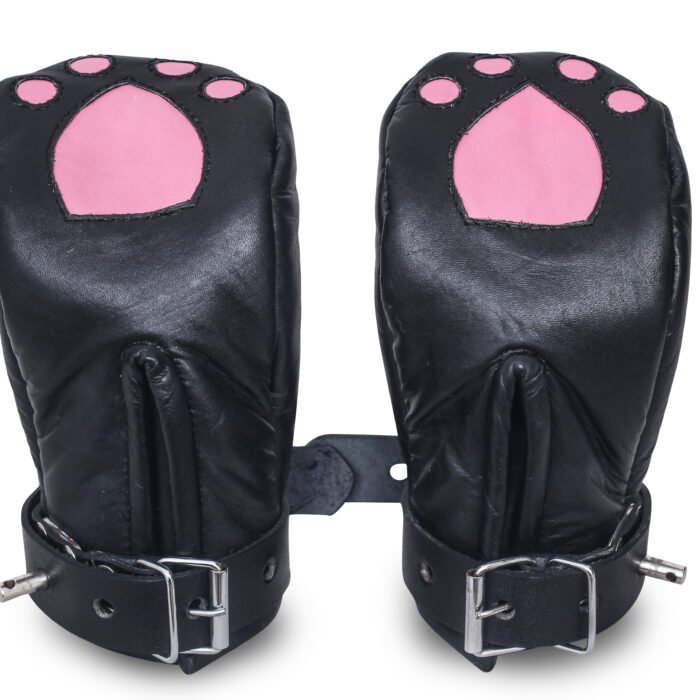 Premium Leather Bondage Mitts