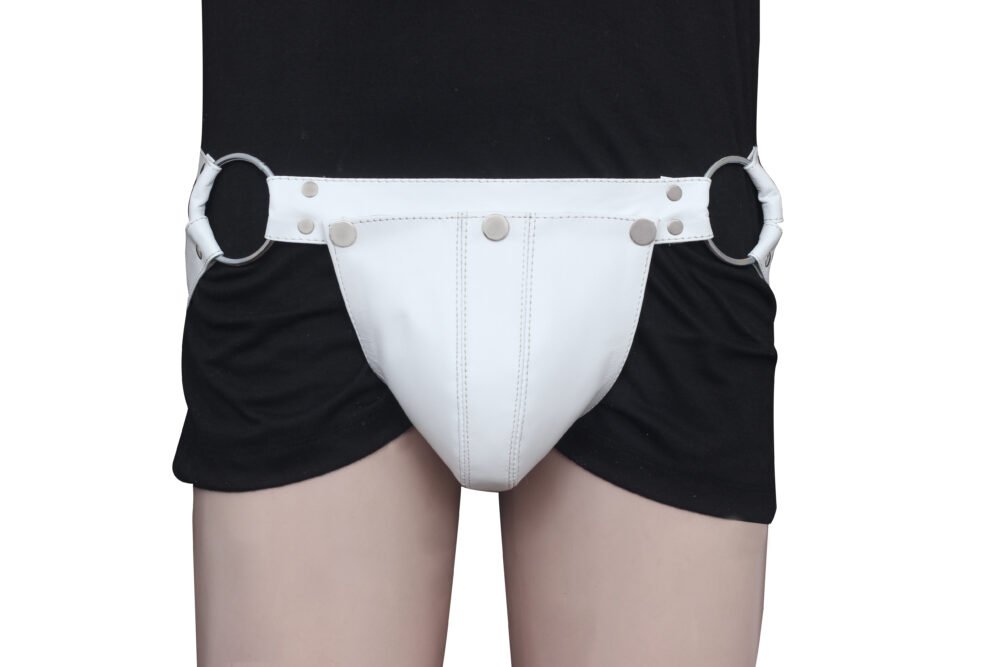 Handmade Leather Jockstrap with Removable Cod-Piece