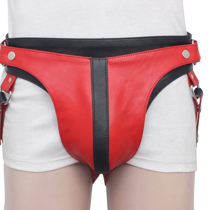 Genuine Gay Leather Jockstrap For Men