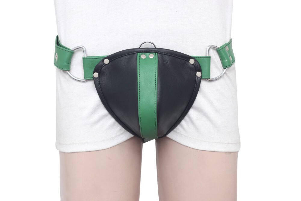 Premium Men's Leather Jockstrap with D-Rings