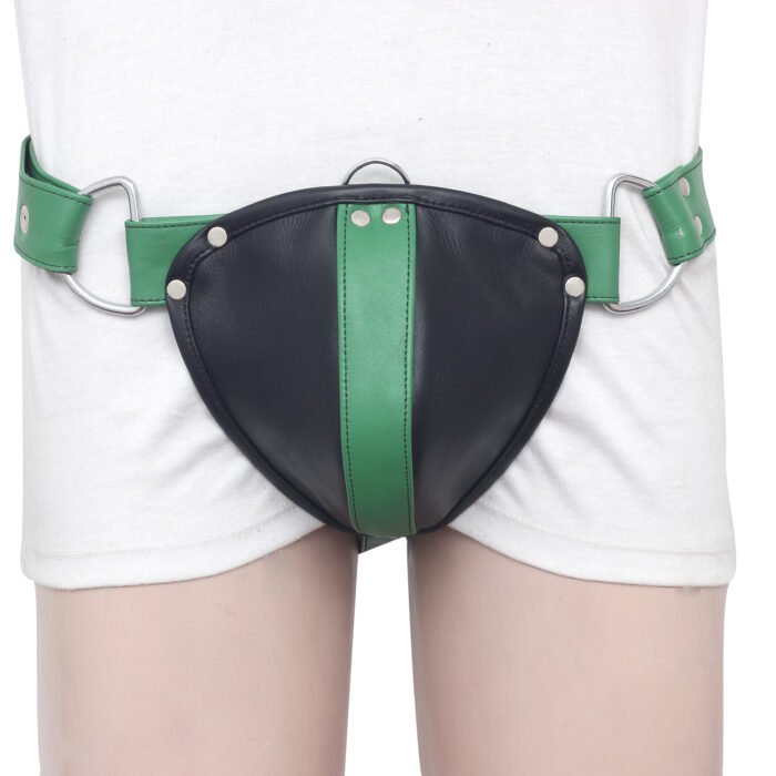 Premium Men's Leather Jockstrap with D-Rings