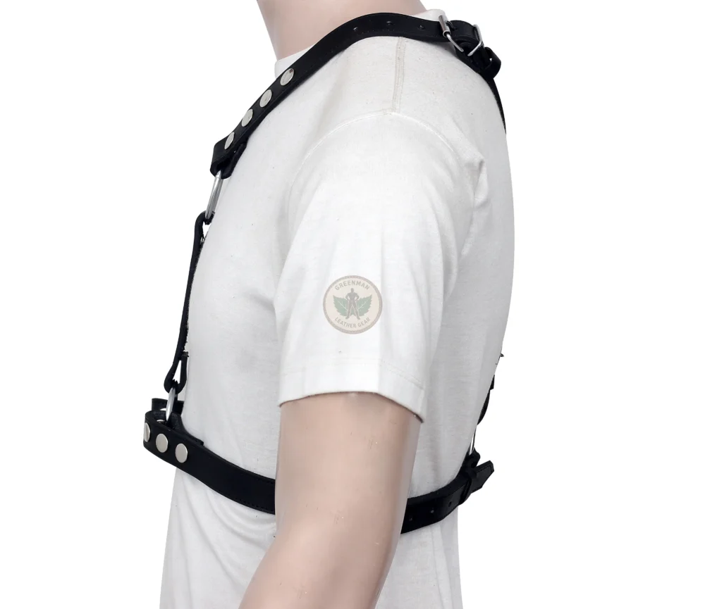 Gay Men harness, Chest Harness for Men, Leather Harness, unnisex harness, leather bondage harness, adjustable harness