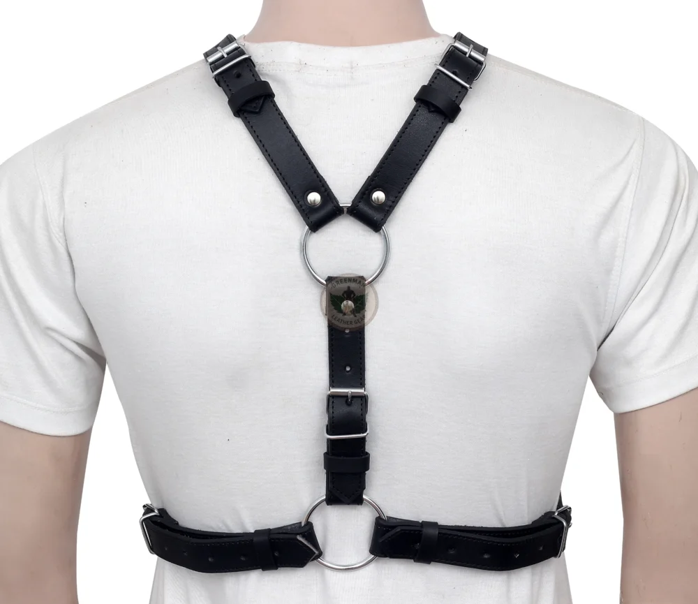 Gay Men harness, Chest Harness for Men, Leather Harness, unnisex harness, leather bondage harness, adjustable harness