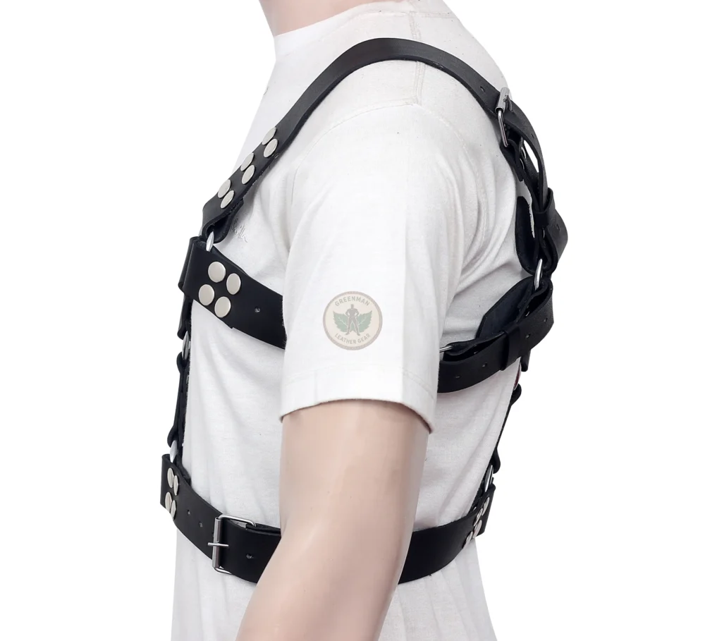 Chest Harness for Men, Leather Harness, unnisex harness, leather bondage harness, adjustable harness