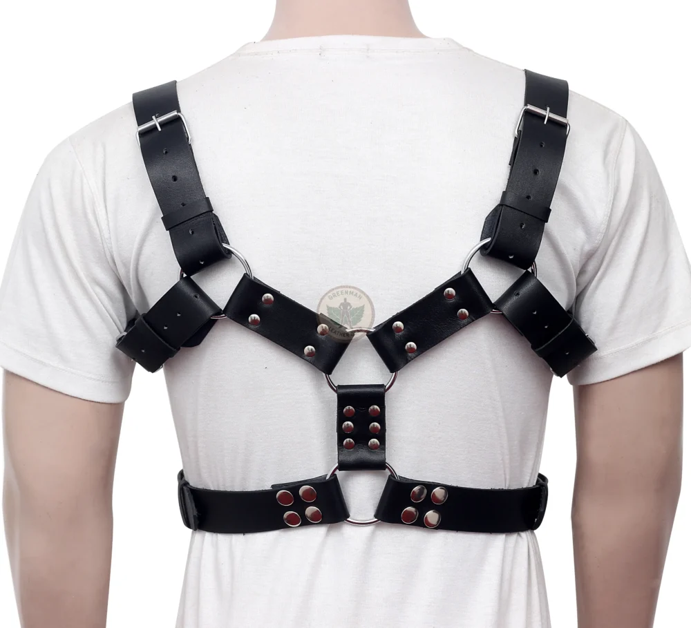 Chest Harness for Men, Leather Harness, unnisex harness, leather bondage harness, adjustable harness