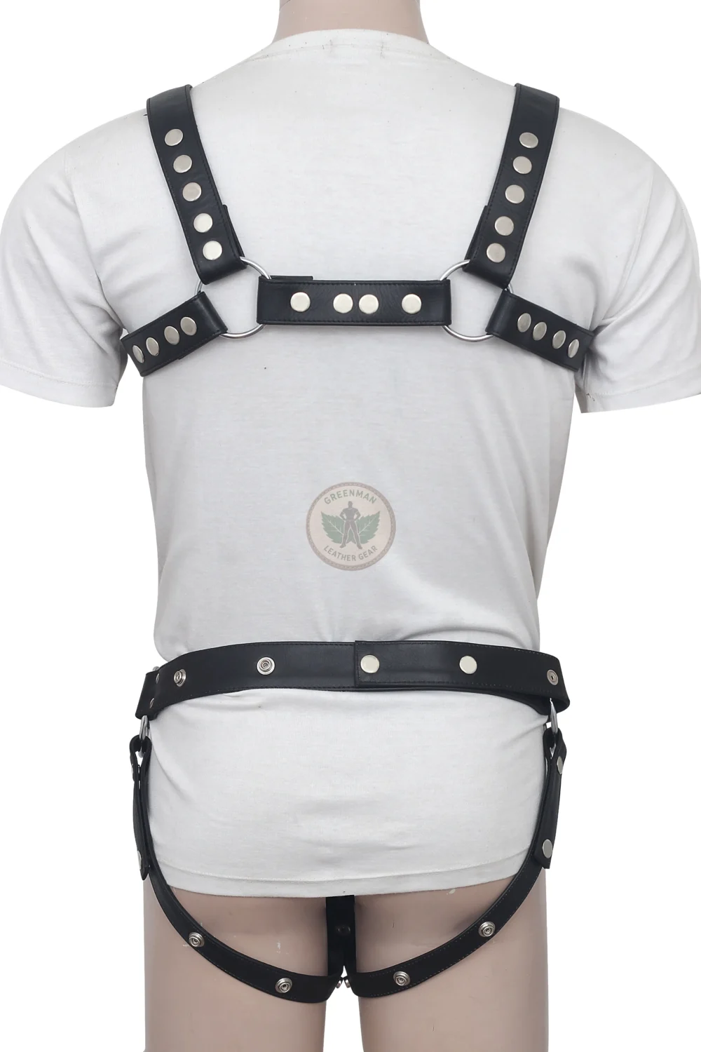 Black Leather Harness With Jockstrap, BDSM Harness for Men, Genuine Leather Cock Ring Harness For Men, Gay Leather Chest Harness, leather harness, men wearing harness on chest, leather harness for men, leather bondage harness