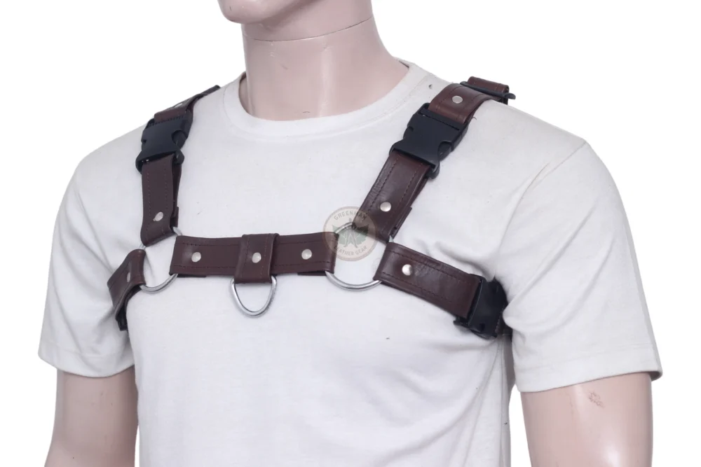 Chest Harness for Men, Leather Harness, BDSM harness, leather bondage harness