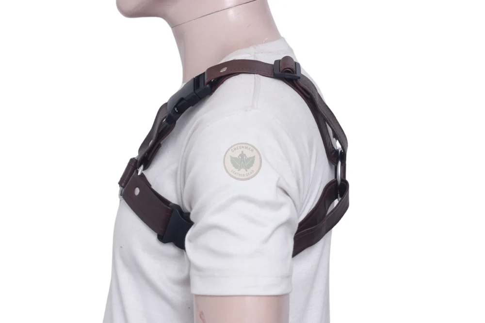 Chest Harness for Men, Leather Harness, BDSM harness, leather bondage harness