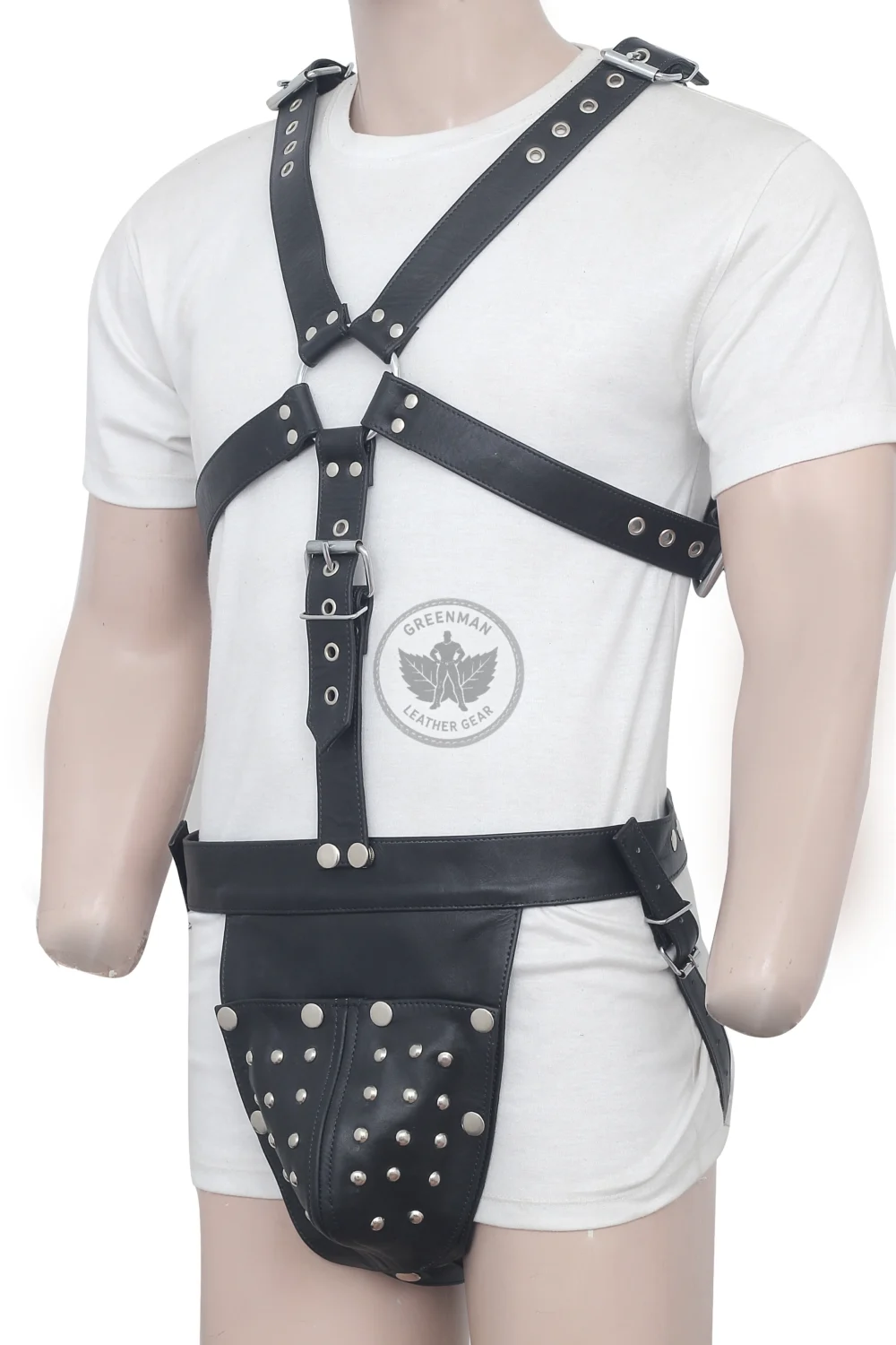 Jockstrap with Harness, Gay Jockstrap Harness, Leather Harness With Jockstrap, BDSM Harness for Men, Genuine Leather Cock Ring Harness For Men, Gay Leather Chest Harness, leather harness, men wearing harness on chest, leather harness for men, leather bondage harness