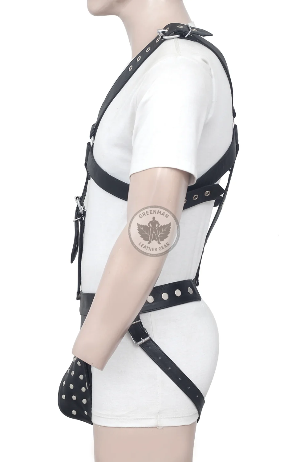 Jockstrap with Harness, Gay Jockstrap Harness, Leather Harness With Jockstrap, BDSM Harness for Men, Genuine Leather Cock Ring Harness For Men, Gay Leather Chest Harness, leather harness, men wearing harness on chest, leather harness for men, leather bondage harness