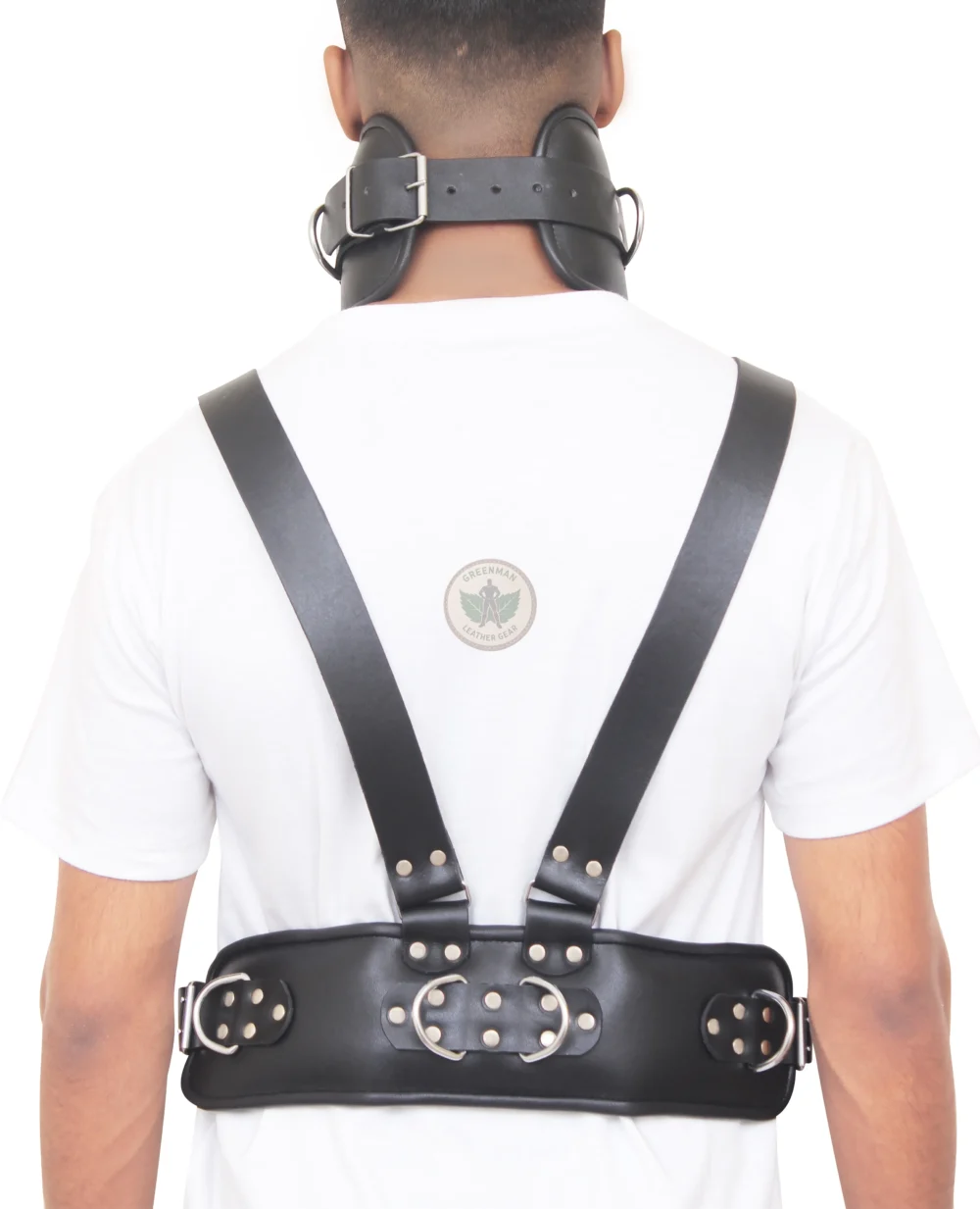 Leather chest harness, leather harness, men wearing harness on chest, leather harness for men, leather bondage harness