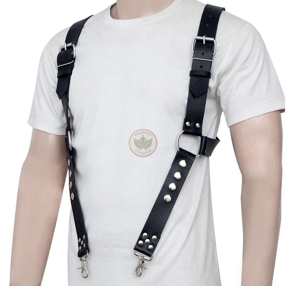 Gay Leather Chest Harness, Leather chest harness, leather harness, men wearing harness on chest, leather harness for men, leather bondage harness