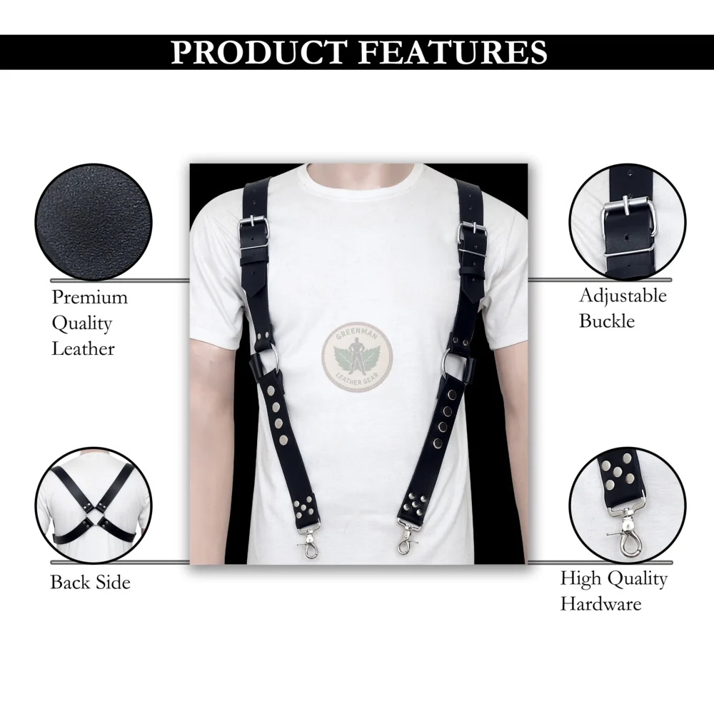 Gay Leather Chest Harness, Leather chest harness, leather harness, men wearing harness on chest, leather harness for men, leather bondage harness