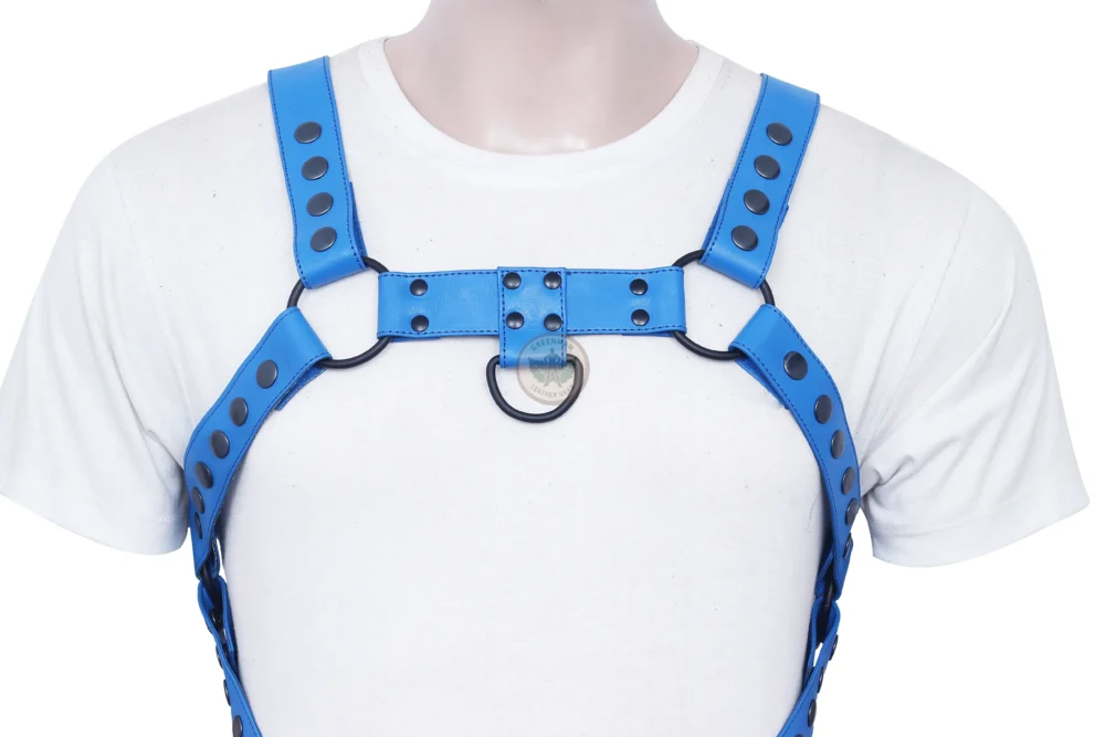 Gay Jockstrap Harness, Leather Harness With Jockstrap, BDSM Harness for Men, Genuine Leather Cock Ring Harness For Men, Gay Leather Chest Harness, leather harness, men wearing harness on chest, leather harness for men, leather bondage harness