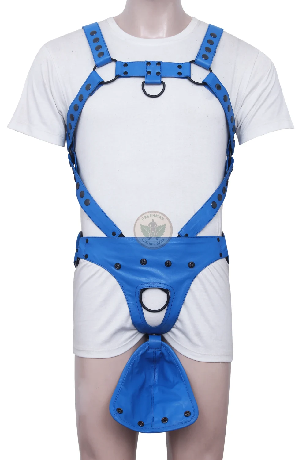 Gay Jockstrap Harness, Leather Harness With Jockstrap, BDSM Harness for Men, Genuine Leather Cock Ring Harness For Men, Gay Leather Chest Harness, leather harness, men wearing harness on chest, leather harness for men, leather bondage harness