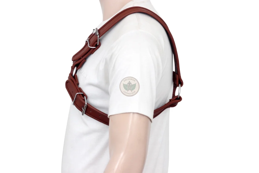 Leather Bondage Harness for Men, Leather Harness, Bondage Harness, BDSM Harness for men, Men Harness, Bulldog Harness, Gay Leather Harness, Leather chest harness