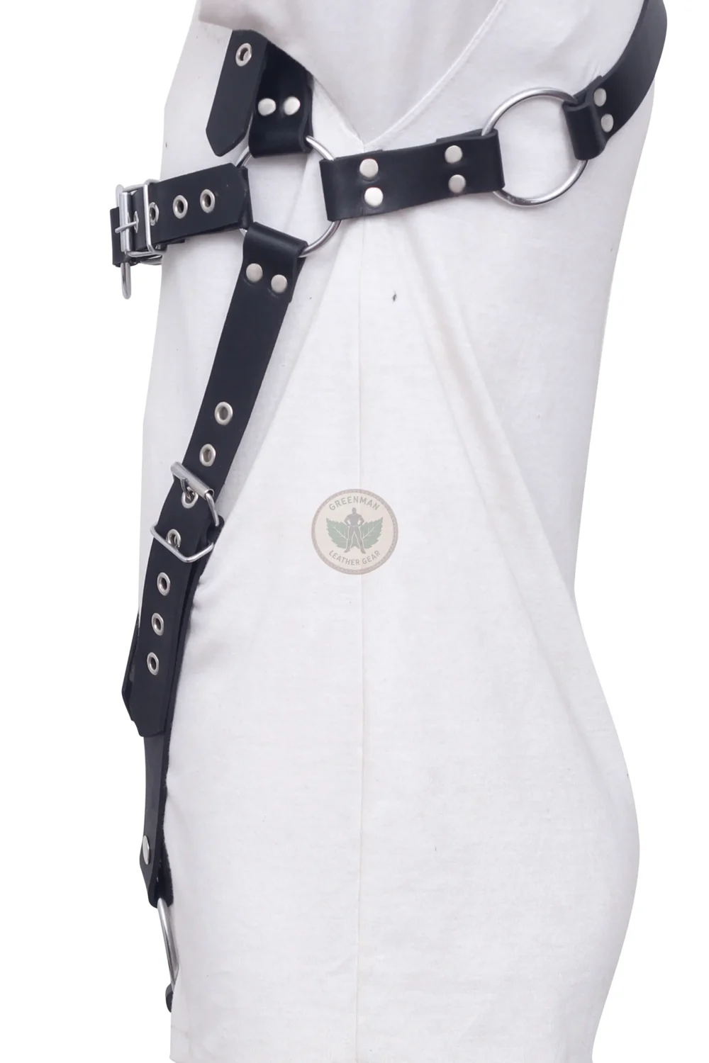 Gay Leather Chest Harness, Leather chest harness, leather harness, men wearing harness on chest, leather harness for men, leather bondage harness