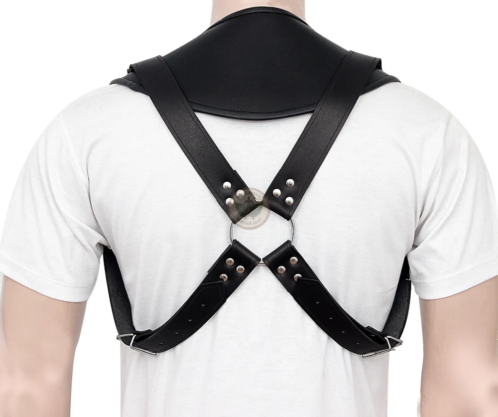 Chest Harness for Men, Leather Harness, BDSM harness, leather bondage harness, O ring harness