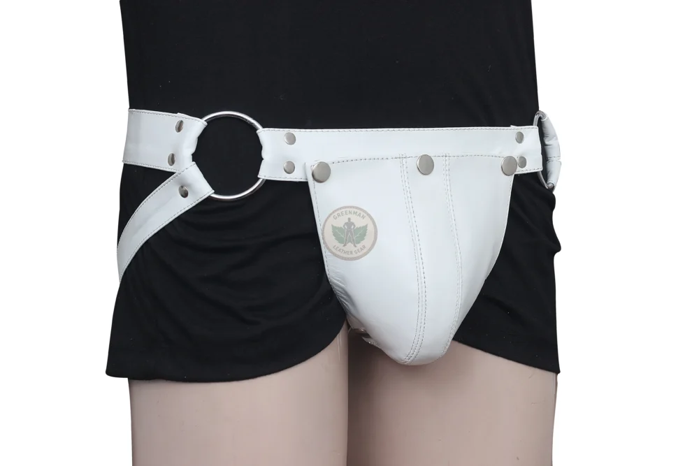 Handmade Leather Jockstrap with Removable Cod-Piece - Image 3