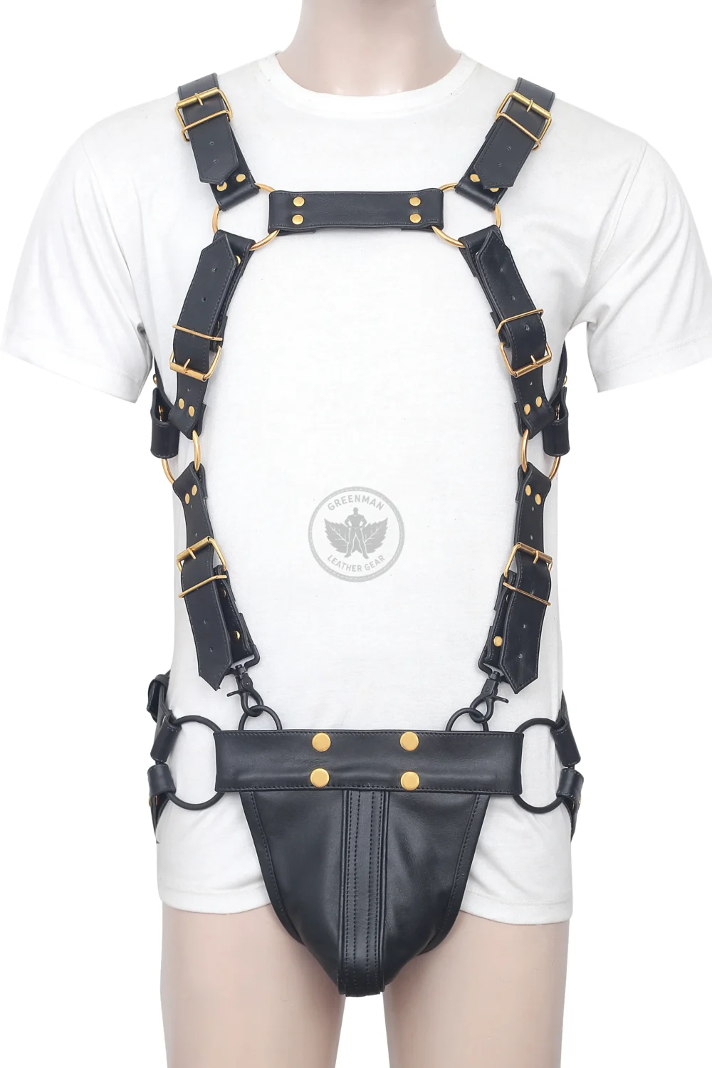 Jockstrap with Harness, Gay Jockstrap Harness, Leather Harness With Jockstrap, BDSM Harness for Men, Genuine Leather Cock Ring Harness For Men, Gay Leather Chest Harness, leather harness, men wearing harness on chest, leather harness for men, leather bondage harness
