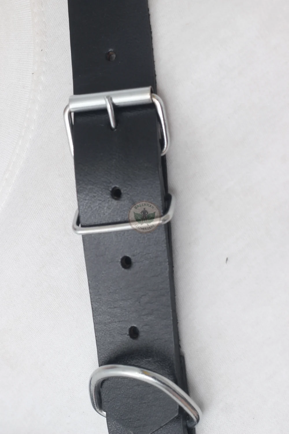 Leather chest harness, leather harness, men wearing harness on chest, leather harness for men, leather cock ring harness