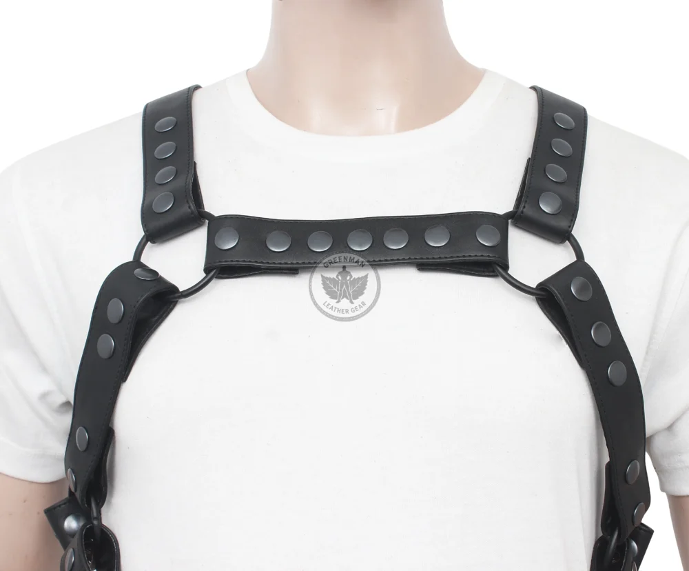 Jockstrap with Harness, Gay Jockstrap Harness, Leather Harness With Jockstrap, BDSM Harness for Men, Genuine Leather Cock Ring Harness For Men, Gay Leather Chest Harness, leather harness, men wearing harness on chest, leather harness for men, leather bondage harness