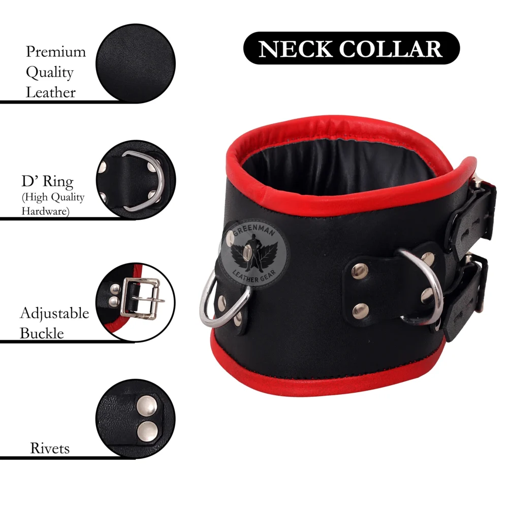 Leather Posture Collar for Bondage, Leather BDSM collar, Leather Bondage Collar, Leather Posture Collar