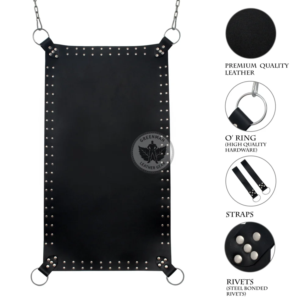 Leather sling, Leather sex sling, leather bondage sling, leather BDSM sling