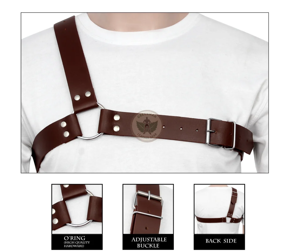Leather Bondage Harness for Men, Leather Harness, Bondage Harness, BDSM Harness for men, Men Harness