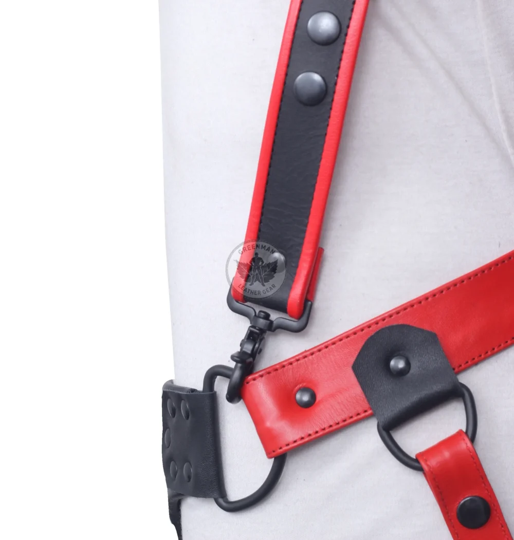 Jockstrap with Harness, Gay Jockstrap Harness, Leather Harness With Jockstrap, BDSM Harness for Men, Genuine Leather Cock Ring Harness For Men, Gay Leather Chest Harness, leather harness, men wearing harness on chest, leather harness for men, leather bondage harness
