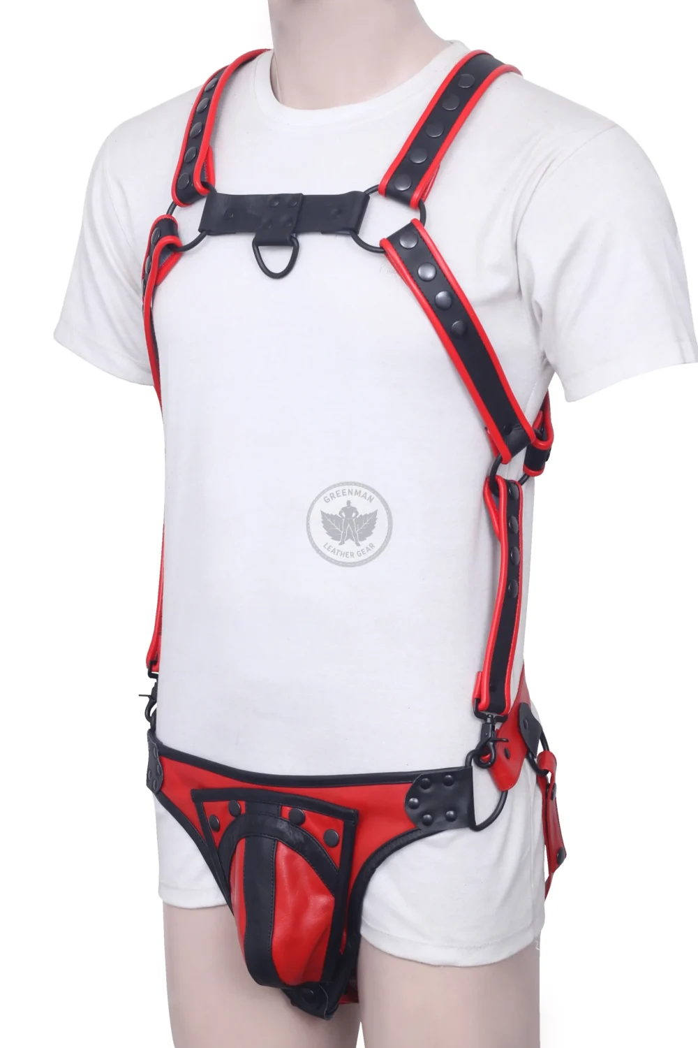 Jockstrap with Harness, Gay Jockstrap Harness, Leather Harness With Jockstrap, BDSM Harness for Men, Genuine Leather Cock Ring Harness For Men, Gay Leather Chest Harness, leather harness, men wearing harness on chest, leather harness for men, leather bondage harness