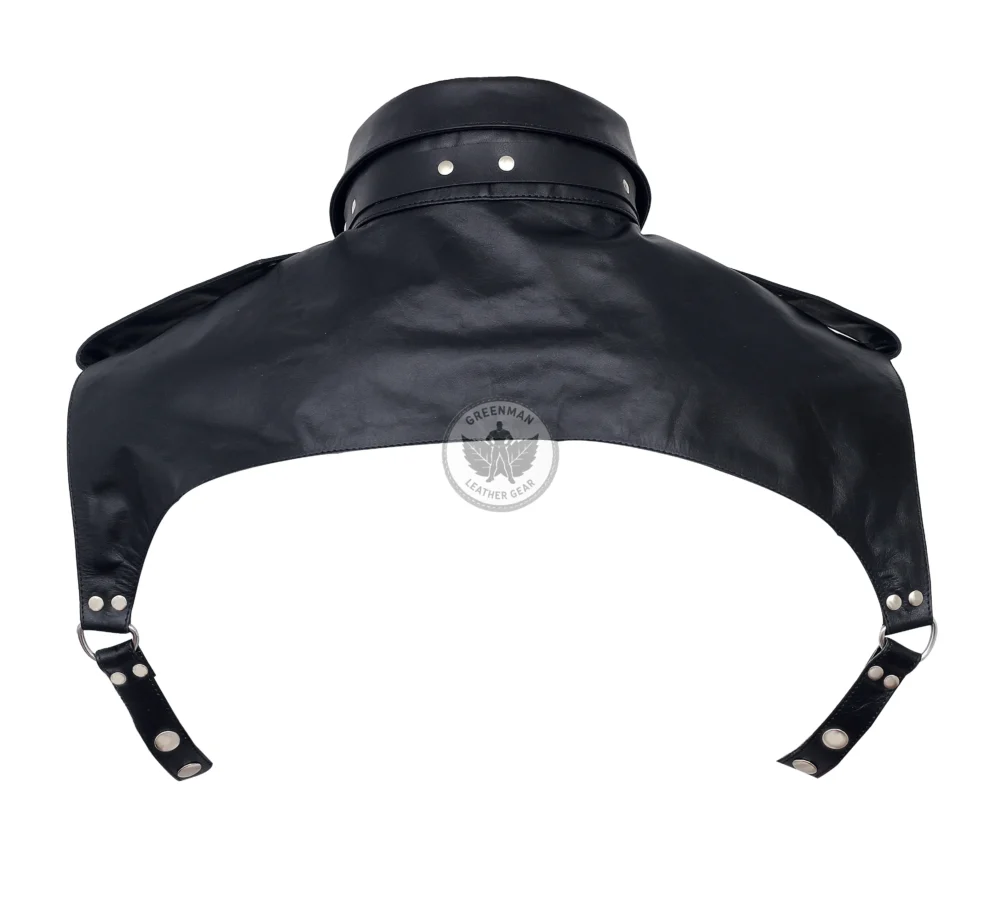 Shirt Collar Style Leather Bondage Harness, Gay Leather Chest Harness, leather harness, men wearing harness on chest, leather harness for men, leather bondage harness