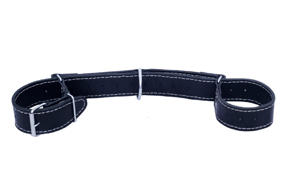 Gay Leather Handcuffs With Hobble Belts