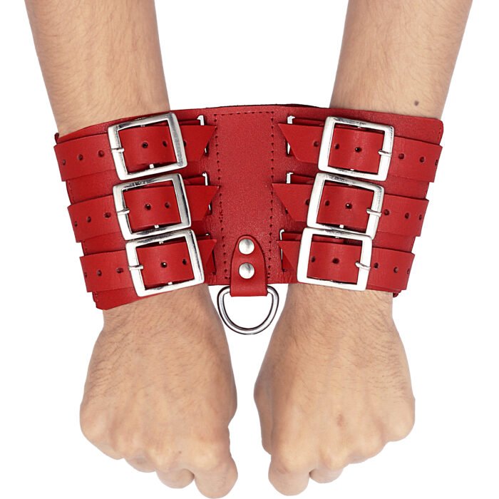 Kinky Leather Handcuffs