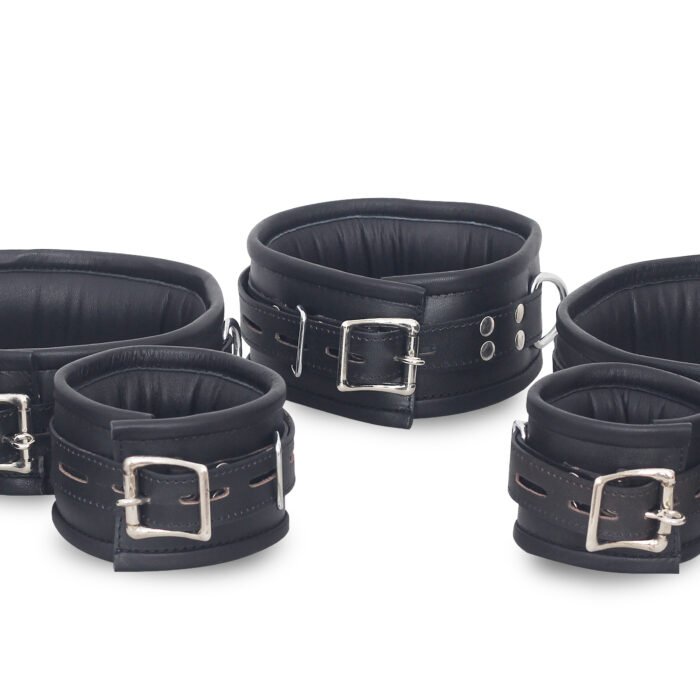 7 Pcs Set Unisex Leather Handcuffs