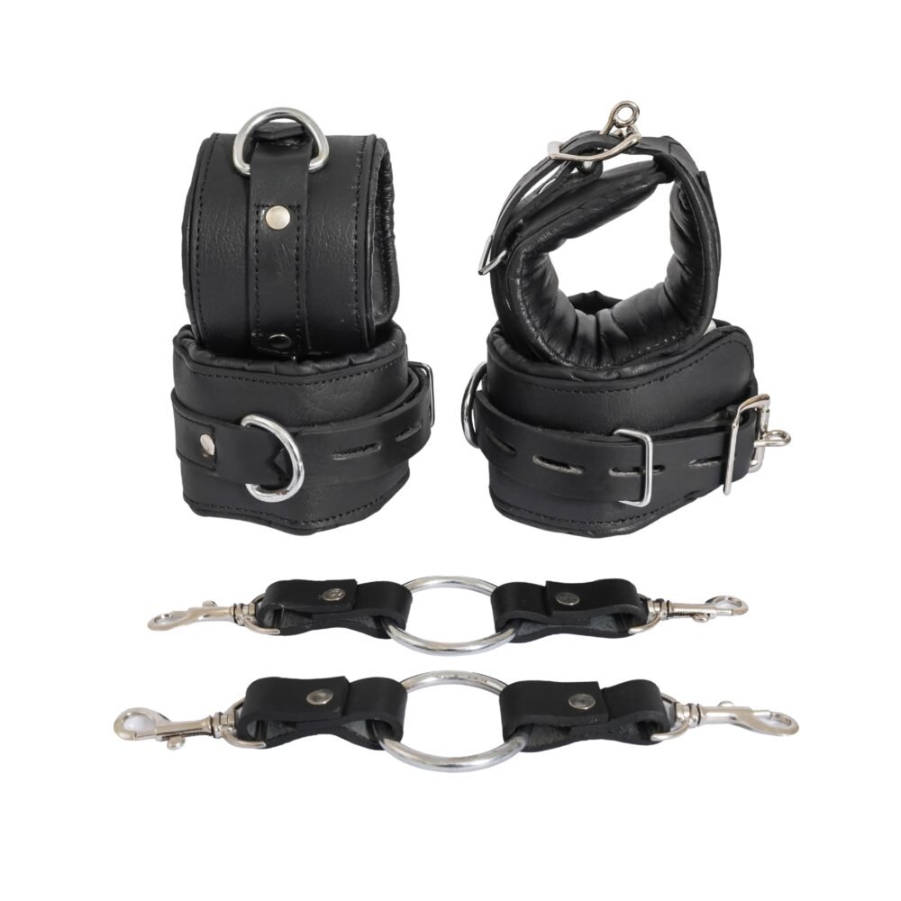Premium Leather Bondage Handcuffs For Wrist and Ankle