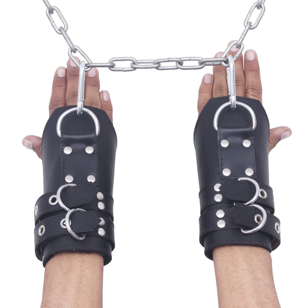Heavy Duty Leather Suspension Wrist Cuffs