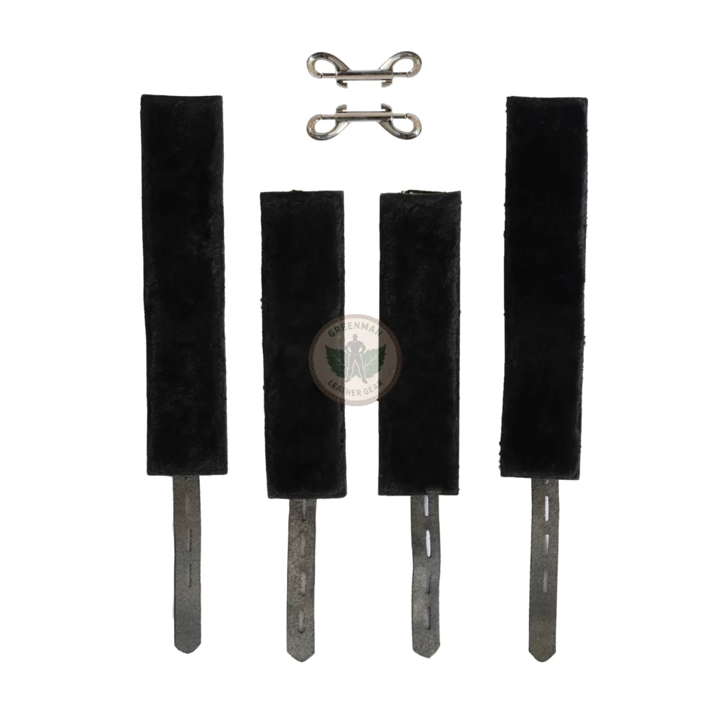 Genuine Leather Handcuffs Set, Leather Handcuffs, Leather ankle cuffs, leather BDSM handcuffs, 7 pcs handcuffs set