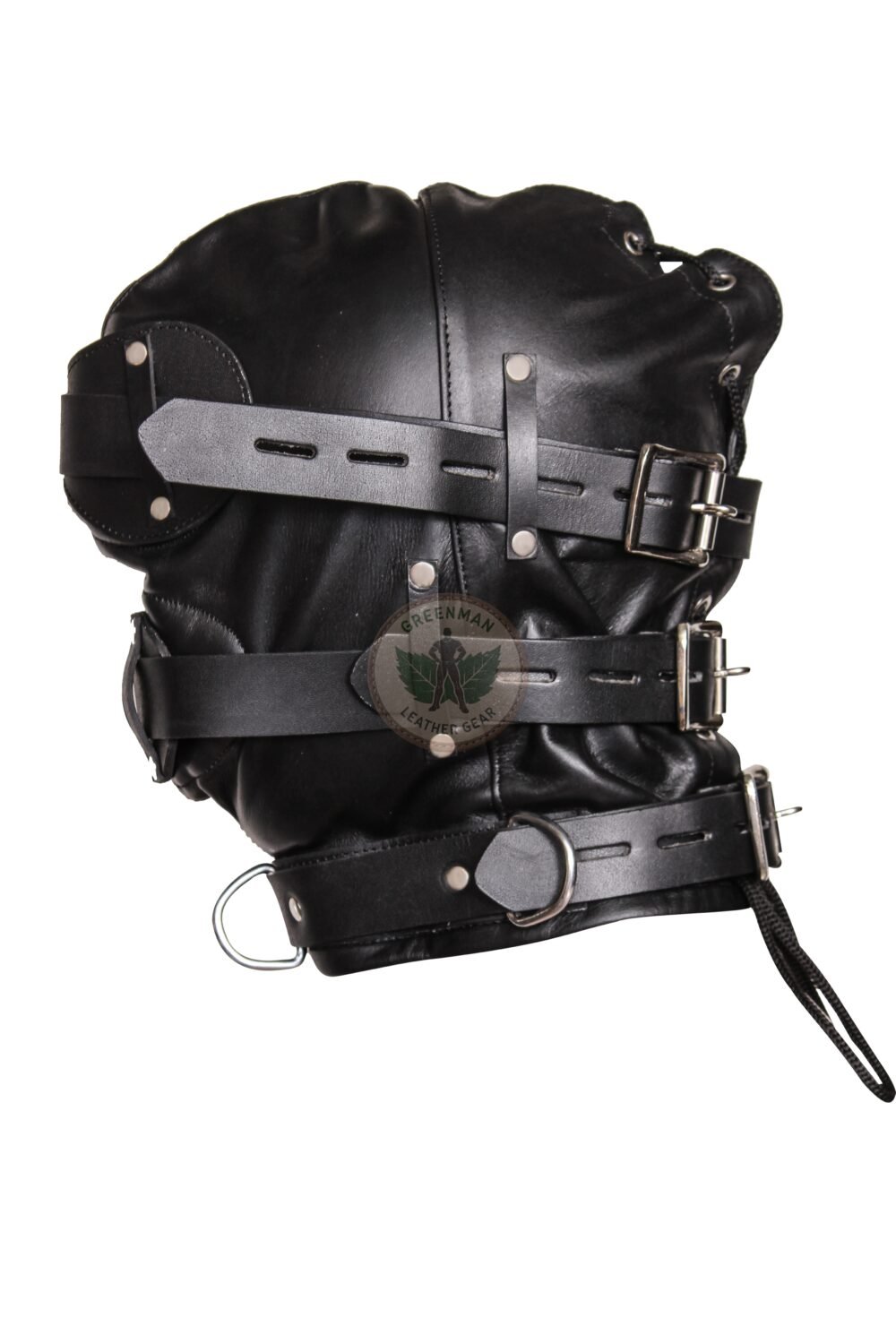 Leather Restraint Muzzle, Leather Muzzle Gag, Leather BDSM Gag
