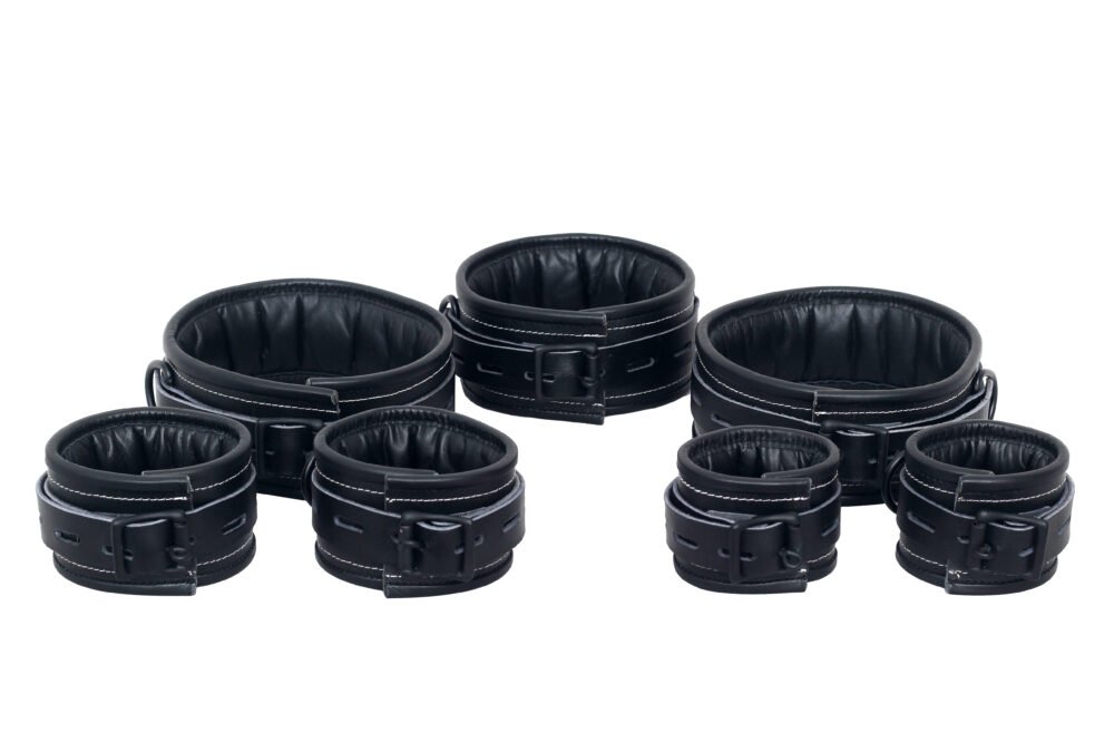 7 Pcs Set Leather Bondage Handcuffs