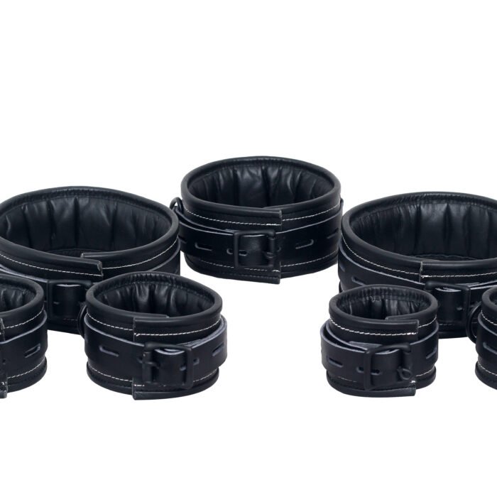7 Pcs Set Leather Bondage Handcuffs